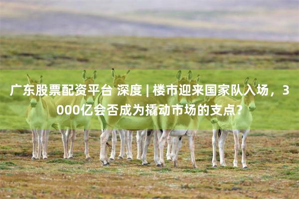 广东股票配资平台 深度 | 楼市迎来国家队入场，3000亿会否成为撬动市场的支点？