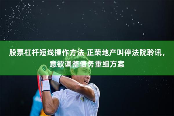 股票杠杆短线操作方法 正荣地产叫停法院聆讯，意欲调整债务重组方案