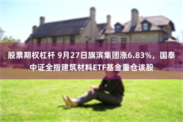 股票期权杠杆 9月27日旗滨集团涨6.83%，国泰中证全指建筑材料ETF基金重仓该股