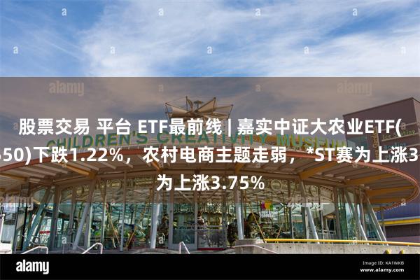 股票交易 平台 ETF最前线 | 嘉实中证大农业ETF(516550)下跌1.22%，农村电商主题走弱，*ST赛为上涨3.75%