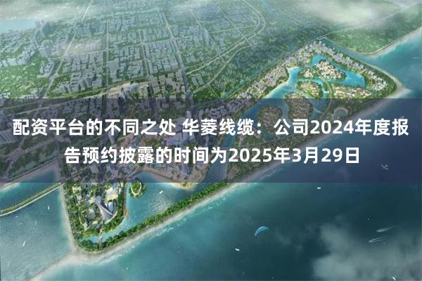 配资平台的不同之处 华菱线缆：公司2024年度报告预约披露的时间为2025年3月29日